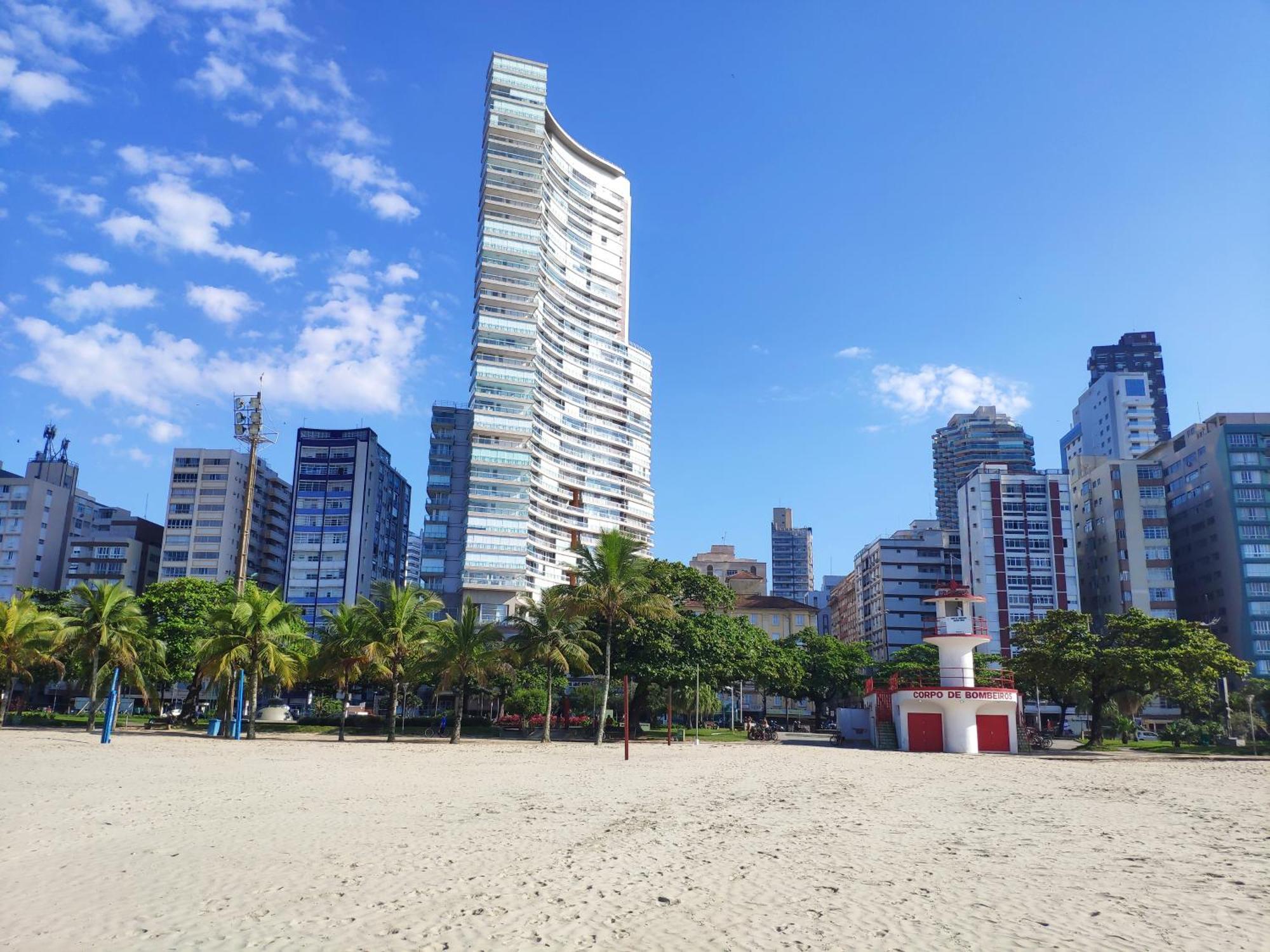 Appartamento Booksantos Unlimited 2705 - Veja O Mar Da Cama Esterno foto