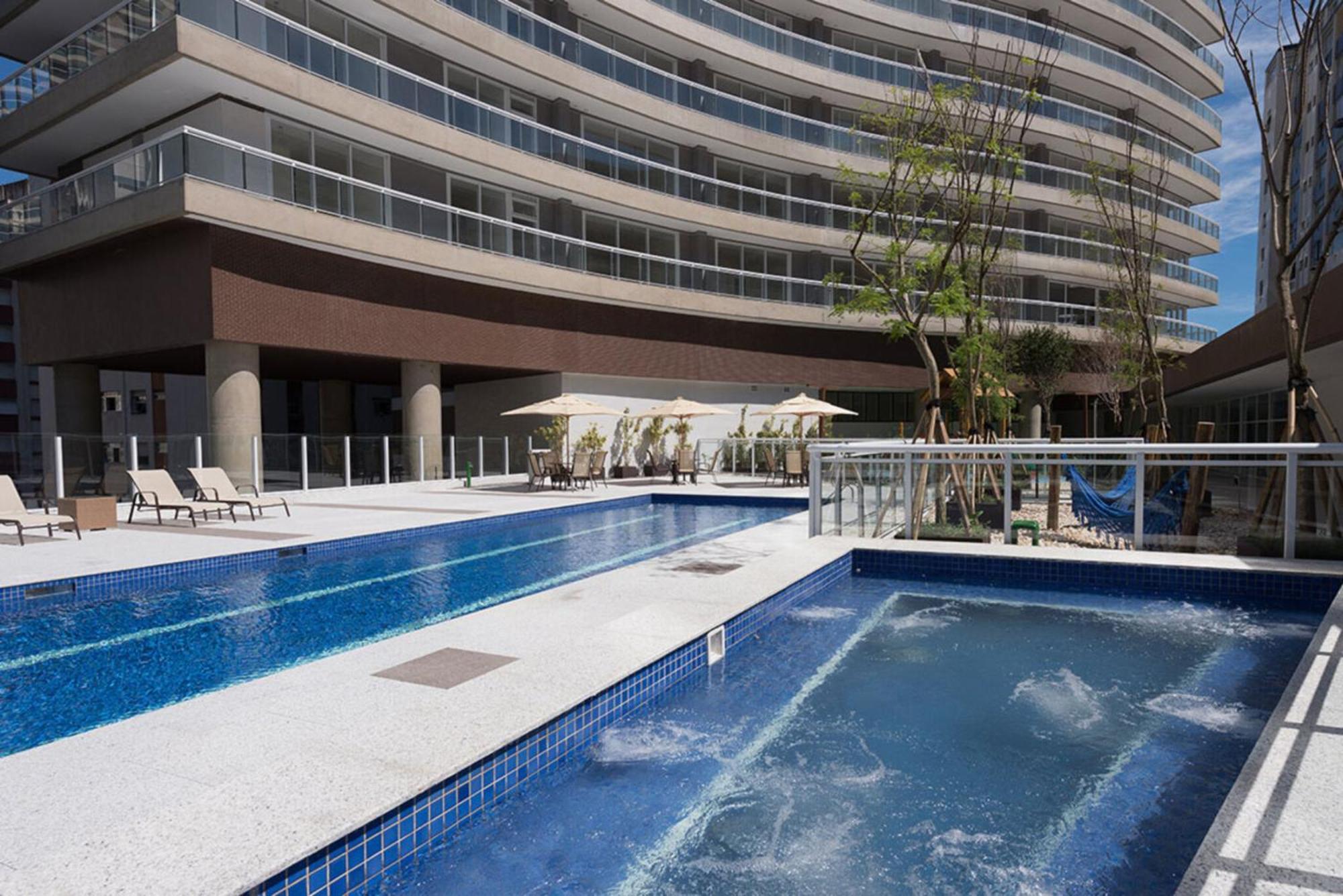 Appartamento Booksantos Unlimited 2705 - Veja O Mar Da Cama Esterno foto